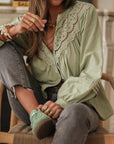 Blouse Izia verte