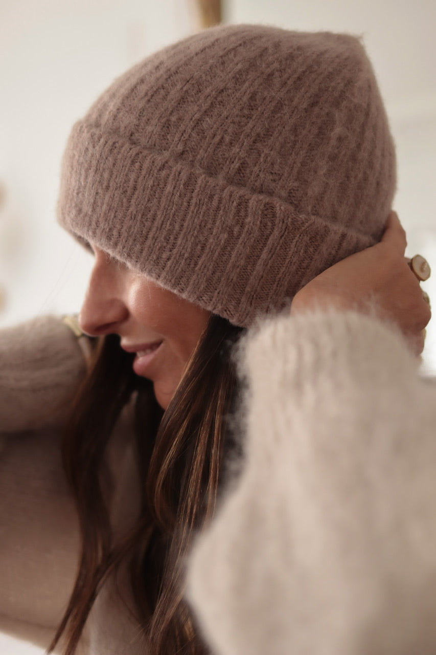 Bonnet Frida taupe