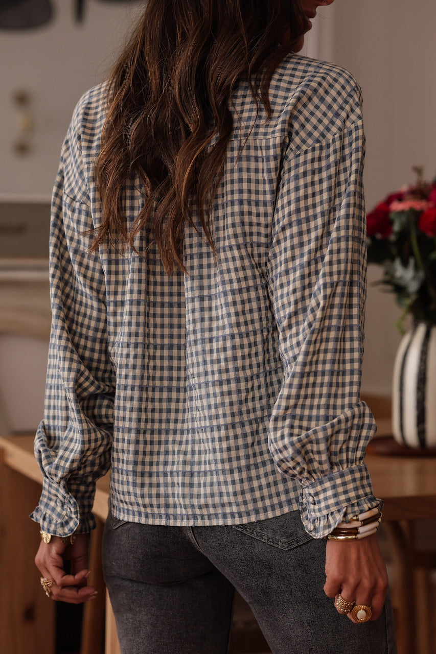 Chemise Gloria bleue