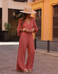 Combi-pantalon Marilou terracotta