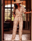 Combi pantalon Justine zébrée