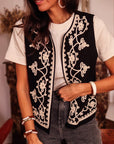 Veste billy noire brodée