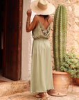 Robe Jess kaki clair