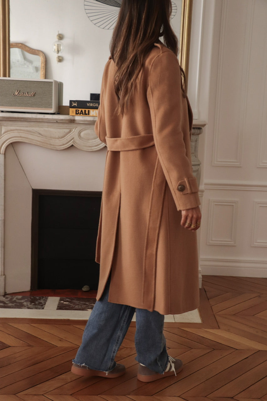 Manteau Apolline camel