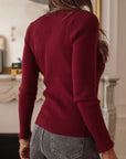 Pull Palmyre bordeaux