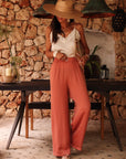 Pantalon Diva terracotta
