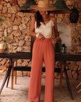 Pantalon Diva terracotta