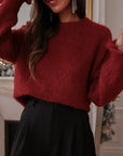 Pull Caly bordeaux
