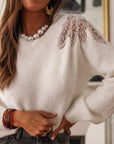 Pull Edwige blanc