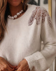 Pull Edwige blanc