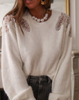 Pull Edwige blanc