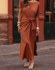 Robe Rhéane caramel