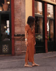 Robe Rhéane caramel