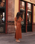 Robe Rhéane caramel