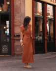 Robe Rhéane caramel
