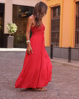 Robe Sya rouge en crochet