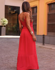 Robe Sya rouge en crochet