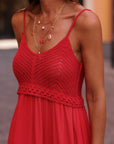 Robe Sya rouge en crochet
