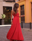 Robe Sya rouge en crochet