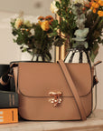 Sac Roméo en cuir taupe