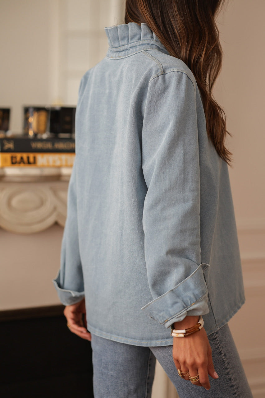Surchemise Suzanne bleu clair