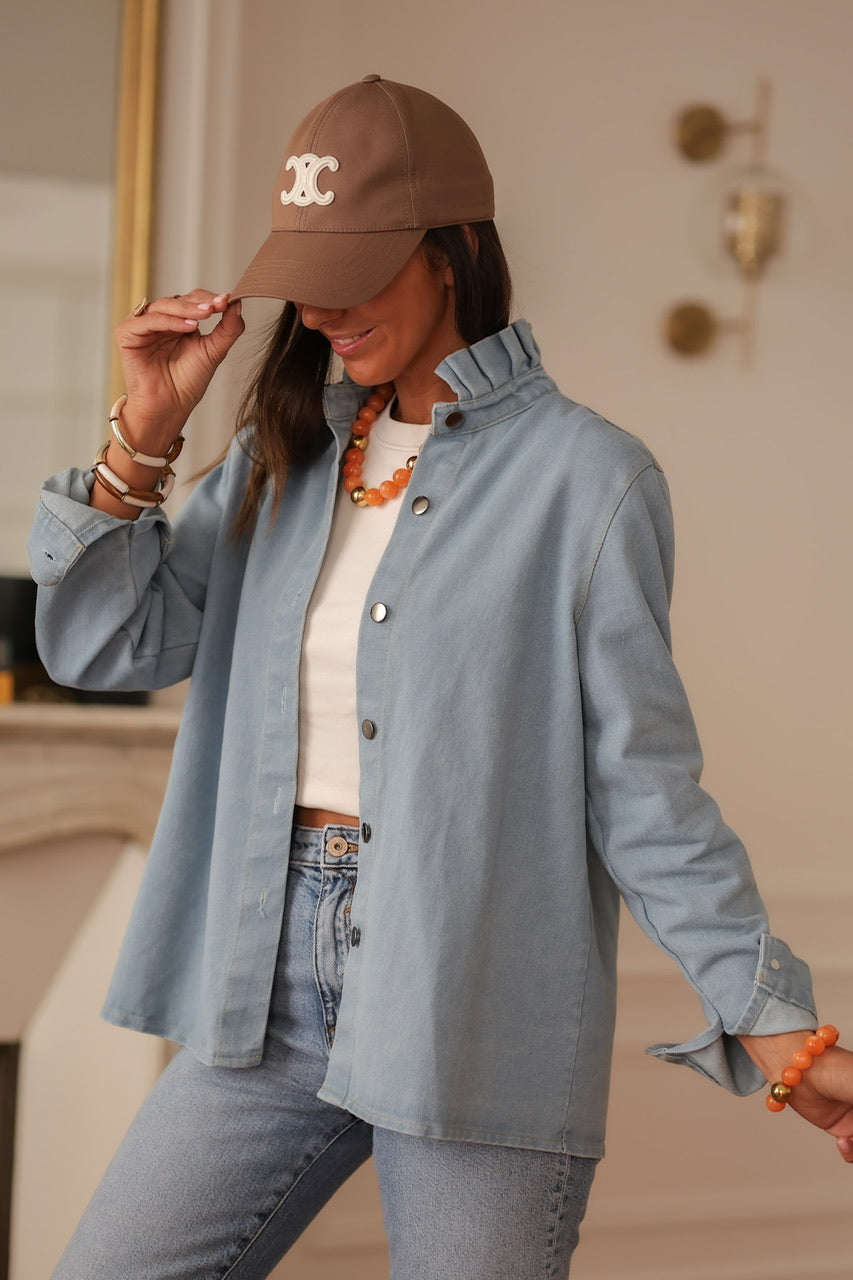 Surchemise Suzanne bleu clair