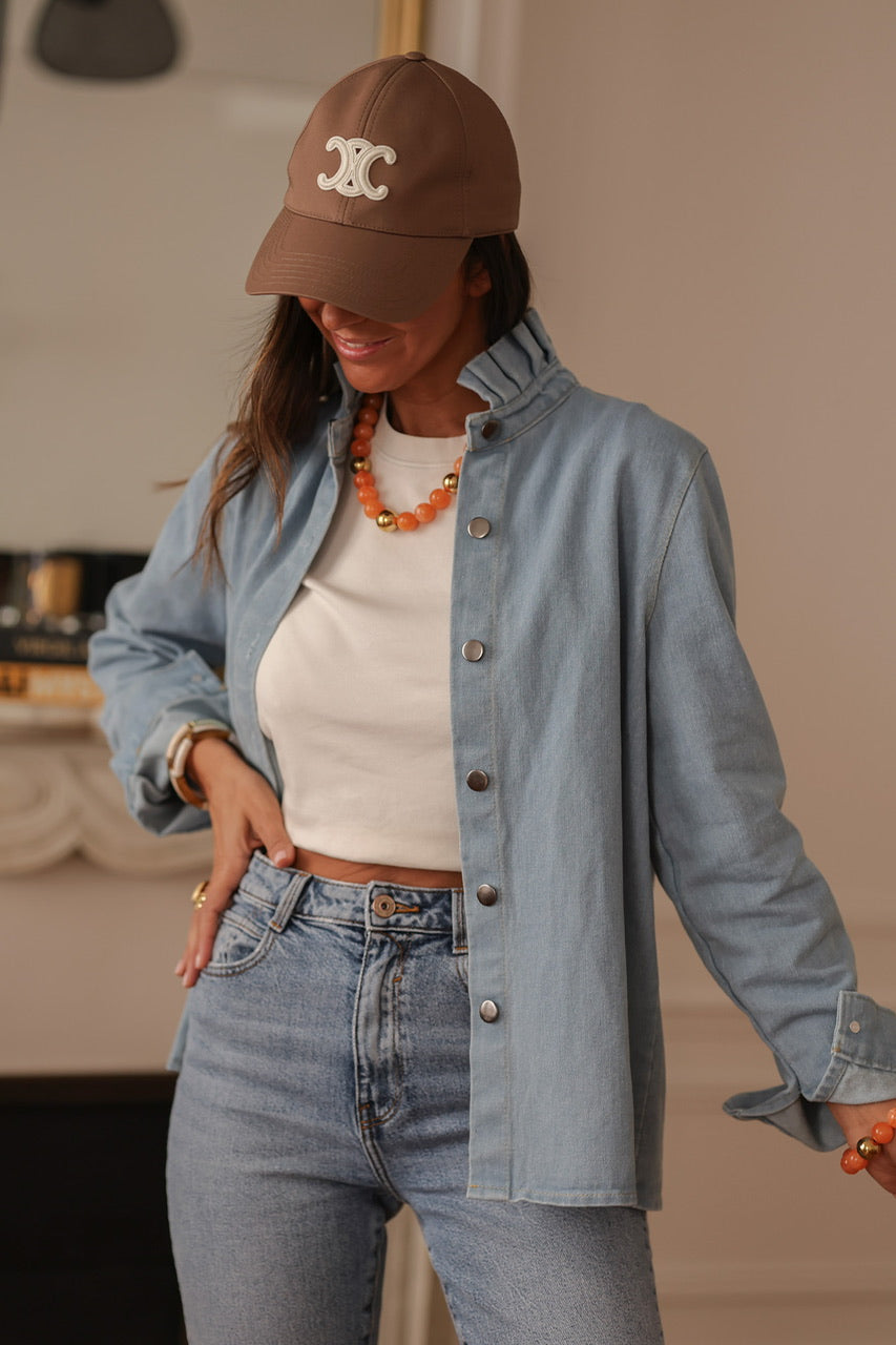 Surchemise Suzanne bleu clair