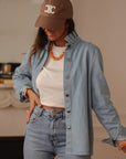 Surchemise Suzanne bleu clair
