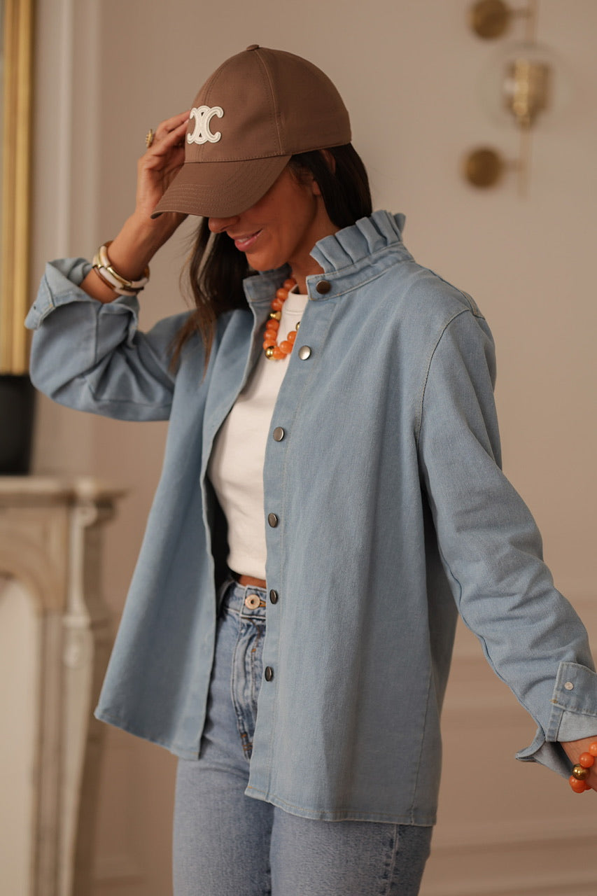 Surchemise Suzanne bleu clair