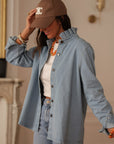 Surchemise Suzanne bleu clair