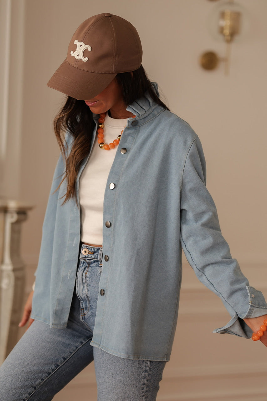 Surchemise Suzanne bleu clair