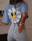 Tee-shirt Marguerite bleu