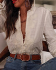 Blouse Monica brodée écru