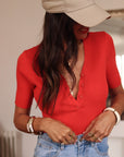 Top Andie rouge