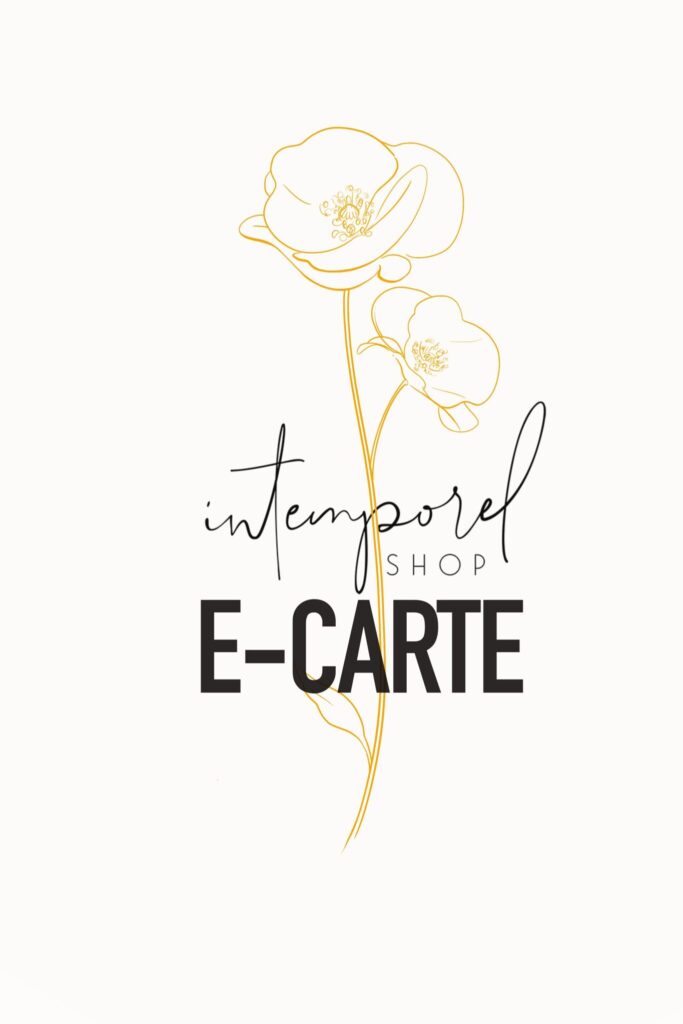 Commander une e-carte cadeau sur la boutique Intemporel Shop