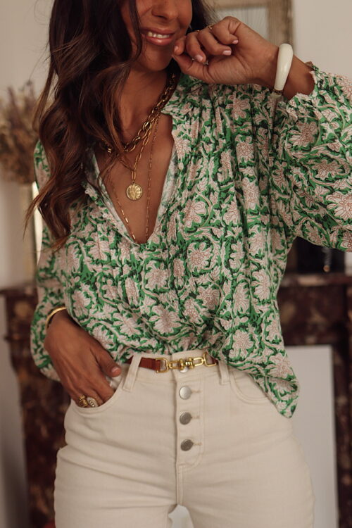 Blouse Clay verte