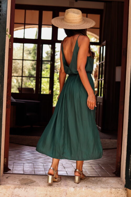 Robe Séréna vert canard