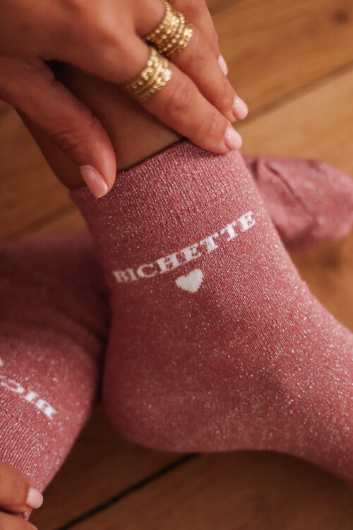 Chaussettes rose Bichette