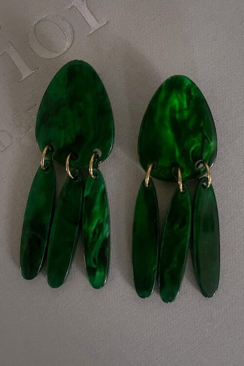 Boucles d’oreilles Jona verte