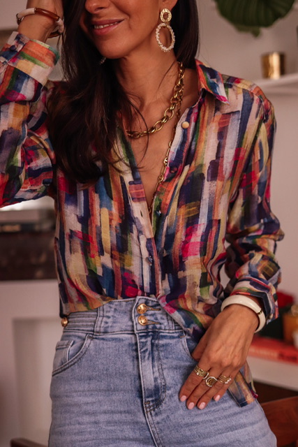 Chemise Filipa aquarelle