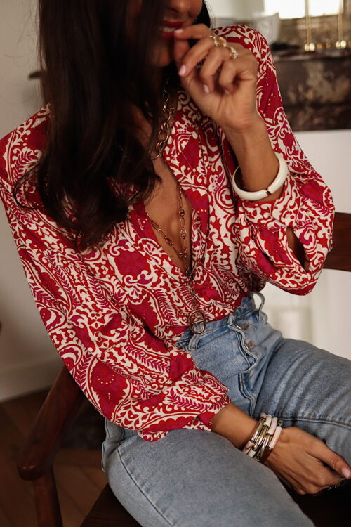 Blouse Élia brique