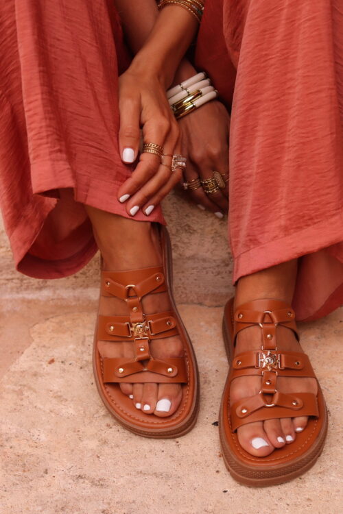 Sandales Elma camel