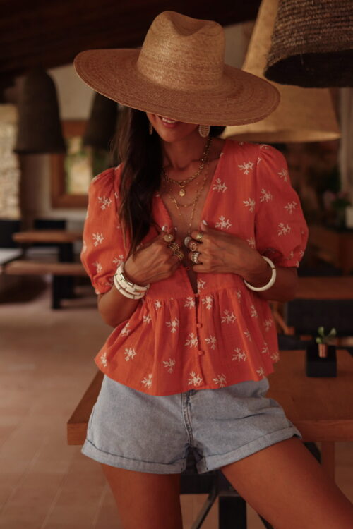 Blouse Lio terracotta