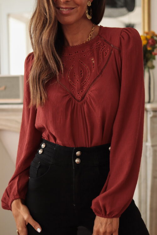 Blouse Manola terracotta