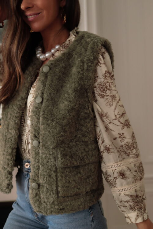 Gilet Albane kaki