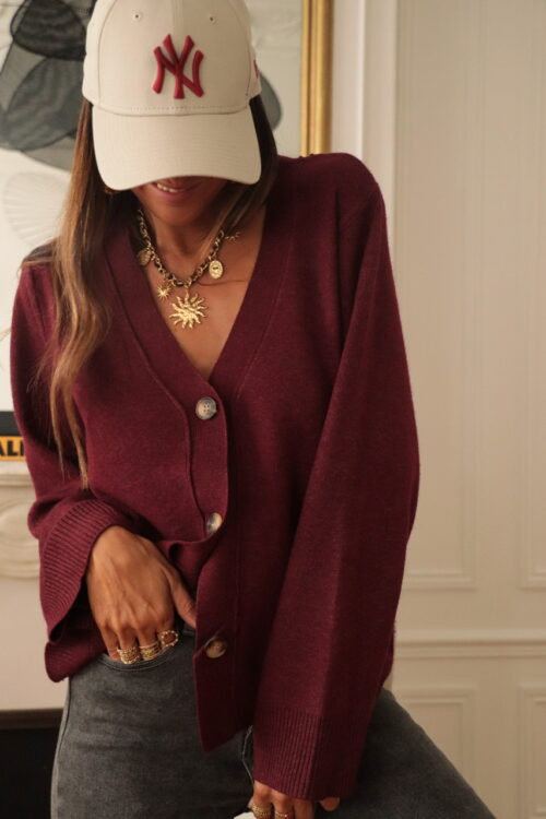Gilet Livio bordeaux
