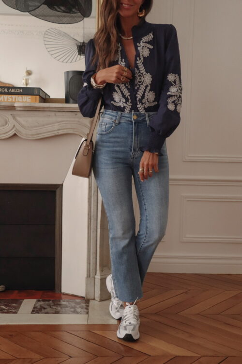 Jean Iris bleu