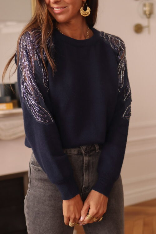 Pull Orane bleu marine