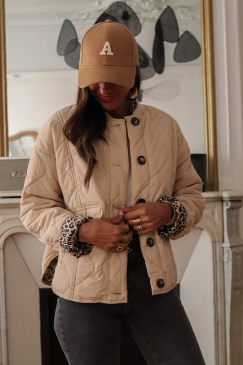 Veste May matelassée beige