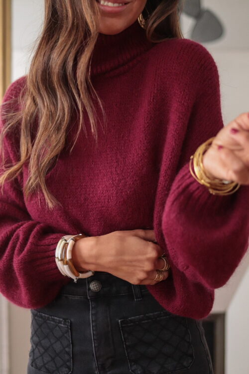 Pull Marilou burgundy